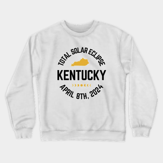 Kentucky total Solar eclipse 8th April 2024 Crewneck Sweatshirt by JAMESFORSLIME